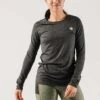 Women's EZ Tee Long Sleeve Top - Black Charcoal 1 Women's EZ Tee Long Sleeve Top - Black Charcoal -Optimal Sportswear Store W EZ TEE LS DSC05442 2048x 1