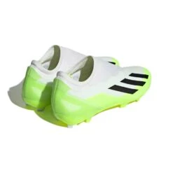 ADIDAS Unisex X Crazyfast .3 Laceless FG Soccer Cleat - Cloud White / Core Black / Lucid Lemon- Regular (D) 14 ADIDAS Unisex X Crazyfast .3 Laceless FG Soccer Cleat - Cloud White / Core Black / Lucid Lemon- Regular (D) -Optimal Sportswear Store X CRAZYFAST.3 LL FG White HQ4515 05 standard