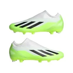 ADIDAS Unisex X Crazyfast .3 Laceless FG Soccer Cleat - Cloud White / Core Black / Lucid Lemon- Regular (D) 16 ADIDAS Unisex X Crazyfast .3 Laceless FG Soccer Cleat - Cloud White / Core Black / Lucid Lemon- Regular (D) -Optimal Sportswear Store X CRAZYFAST.3 LL FG White HQ4515 09 standard