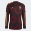 ADIDAS Men's Germany 2022 Away Long Sleeve Jersey - Black -Optimal Sportswear Store a43ccfb7c54a4363be94aed2011c425d 9366