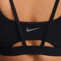 Nike Women's Alate Trace Bra - Black -Optimal Sportswear Store alate trace womens light support padded strappy sports bra R79wZr 1