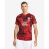 Nike Men's Athletico Madrid Pre-Match Short Sleeve - Sport Red -Optimal Sportswear Store atletico madrid mens dri fit pre match soccer top dF7PQ6