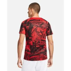 Nike Men's Athletico Madrid Pre-Match Short Sleeve - Sport Red -Optimal Sportswear Store atletico madrid mens dri fit pre match soccer top dF7PQ6 1