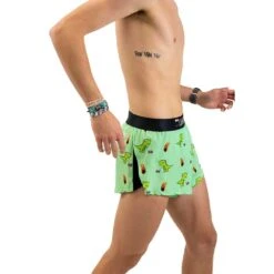 Men's Dino-Sore 2" Split Short - Dino-Sore -Optimal Sportswear Store chicknlegs mens dino sore split running shorts right side