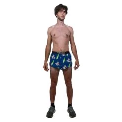 Men's Blue Sharks 2" Split Short - Blue Sharks -Optimal Sportswear Store chicknlegs mens shark 2 inch split shorts front