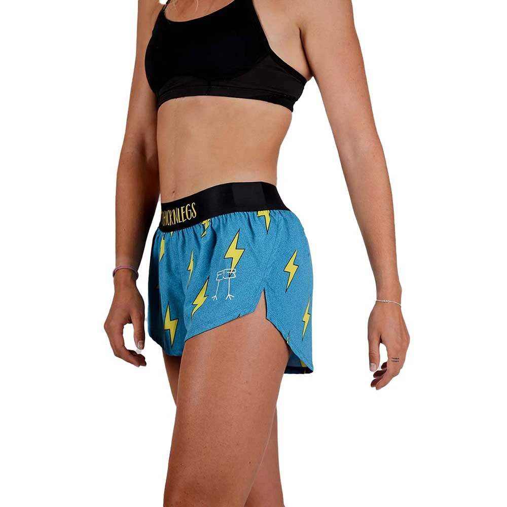 Women's Blue Bolts 1.5" Split Short - Blue Bolts 6 Women's Blue Bolts 1.5" Split Short - Blue Bolts - Image 4