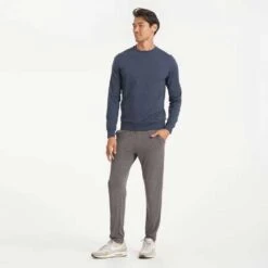 Vuori Men's Ponto Performance Crew - Azure Heather -Optimal Sportswear Store ezgif 3 2139166681
