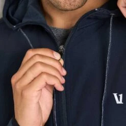 Vuori Men's Sunday Element Jacket - Ink Heather -Optimal Sportswear Store ezgif 3 db2c98d093