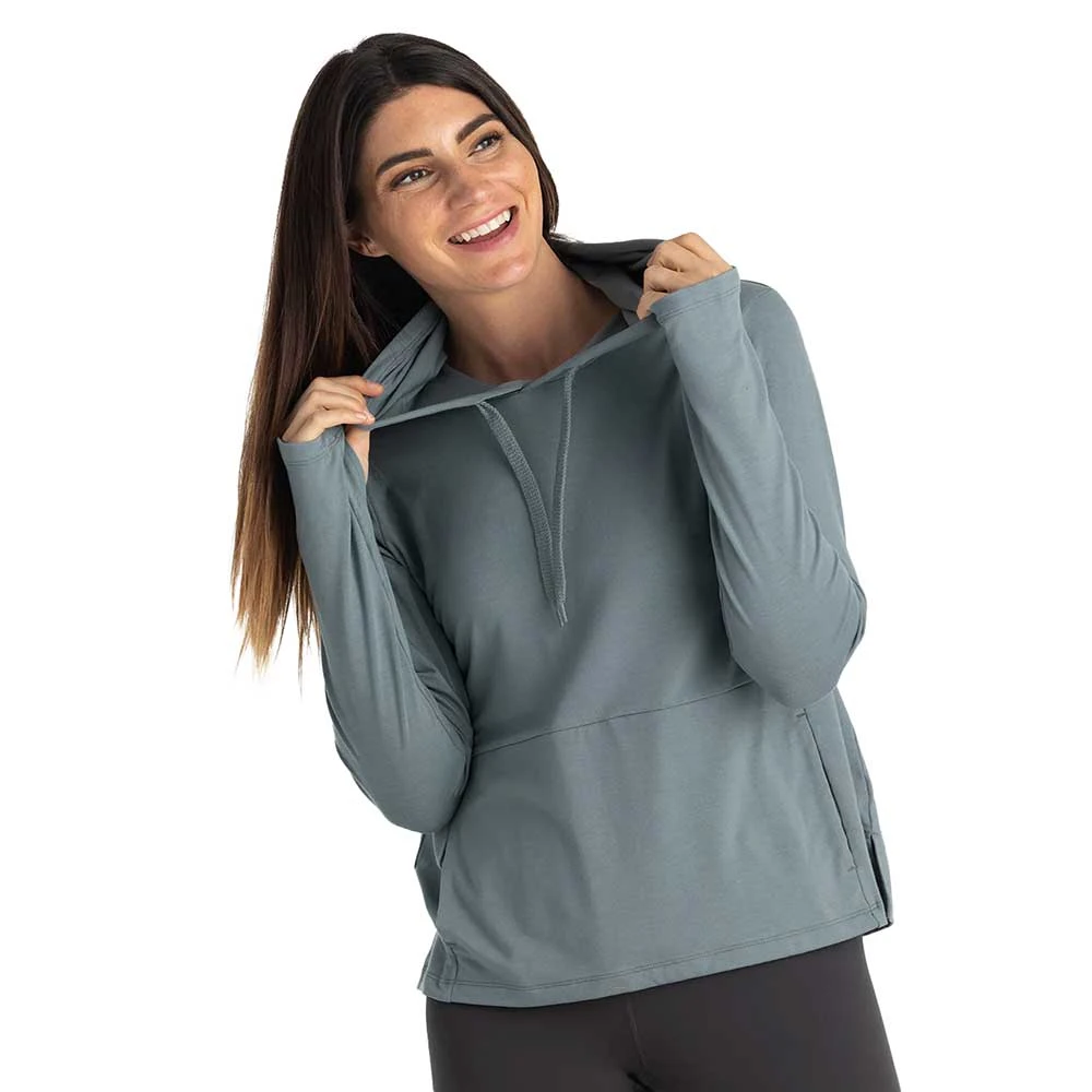 Women's Bamboo Flex Hoodie - Stormy Sea 3 Women's Bamboo Flex Hoodie - Stormy Sea