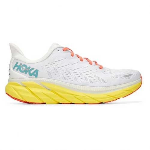 Hoka Men's Clifton 8 Running Shoe - Blanc De Blanc/Illuminating— Regular (D) 4 Hoka Men's Clifton 8 Running Shoe - Blanc De Blanc/Illuminating— Regular (D) - Image 2