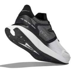 Hoka Unisex Transport X Running Shoe - Black/White- Regular (D) -Optimal Sportswear Store hoka transport x 3