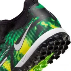 Nike JR Phantom GT2 DF SW TF Soccer Shoe - Black/Mtlc Platinum/Green Strike -Optimal Sportswear Store nike phantom gt2 academy df tf sw jr dm0741 003 football shoes green multicolor green 4 790x790 1