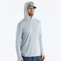 Men's Bamboo Shade Hoodie - Heather Aspen Grey -Optimal Sportswear Store shade hoody heather aspen grey men 4