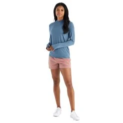 Women's Bamboo Shade Hoodie II - Slate Blue -Optimal Sportswear Store shade hoody ii slate blue women 3