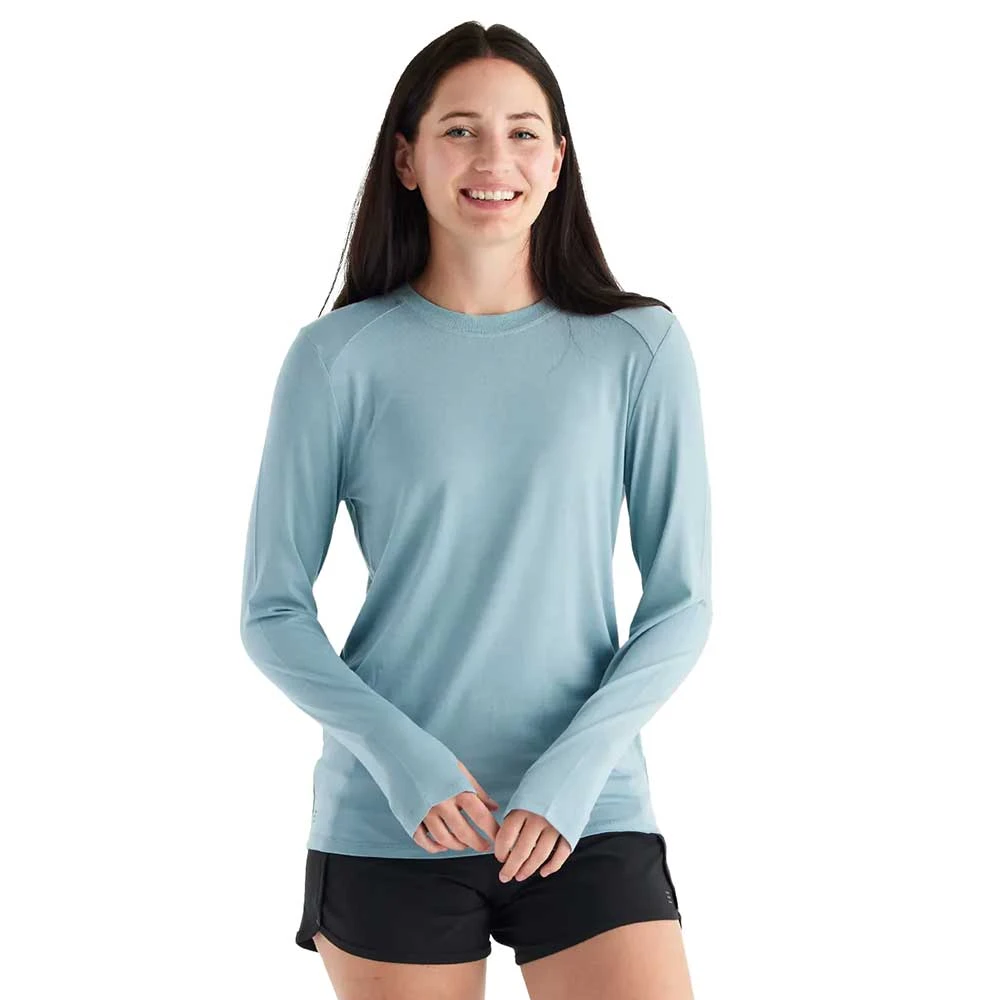 Women's Bamboo Shade Long Sleeve II Top - Ocean Mist 3 Women's Bamboo Shade Long Sleeve II Top - Ocean Mist