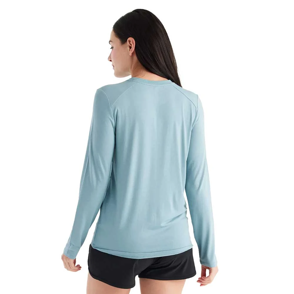 Women's Bamboo Shade Long Sleeve II Top - Ocean Mist 4 Women's Bamboo Shade Long Sleeve II Top - Ocean Mist - Image 2