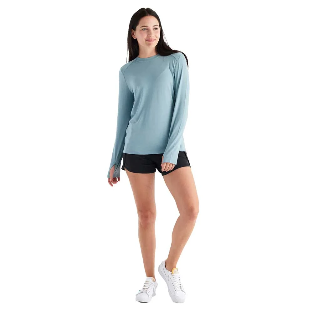 Women's Bamboo Shade Long Sleeve II Top - Ocean Mist 5 Women's Bamboo Shade Long Sleeve II Top - Ocean Mist - Image 3