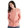 Women's Bamboo Slub Hoodie - Bright Clay -Optimal Sportswear Store slub hoody bright clay women 1