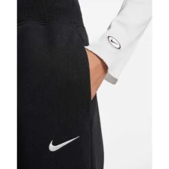 Nike Women's Fleece High Rise Pant Wide - Black -Optimal Sportswear Store sportswear phoenix fleece womens high waisted wide leg sweatpants RZJZZH 1