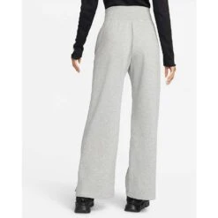 Nike Women's Fleece High Rise Pant Wide - Dark Grey Heather -Optimal Sportswear Store sportswear phoenix fleece womens high waisted wide leg sweatpants RZJZZH 3
