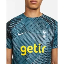 Nike Men's Tottenham Hotspur Dri-FIT Top Short Sleeve Pre-Match - Rift Blue/Worn Blue -Optimal Sportswear Store tottenham hotspur mens dri fit pre match soccer top kGF2Tw