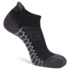 Balega Silver No Show Tab Running Socks- Black