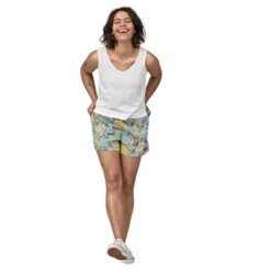 Patagonia Women's Funhoggers Shorts - Thriving Planet: Lagoon Blue -Optimal Sportswear Store webimage 5E6414BF 0429 479B 84AE4B6503381159