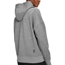 On Running Women's Zipped Hoodie - Grey -Optimal Sportswear Store webimage 64938CAB B7B4 4E19 B86100C1934FB750