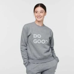 Cotopaxi Women's Do Good Crew Sweatshirt - Heather Grey