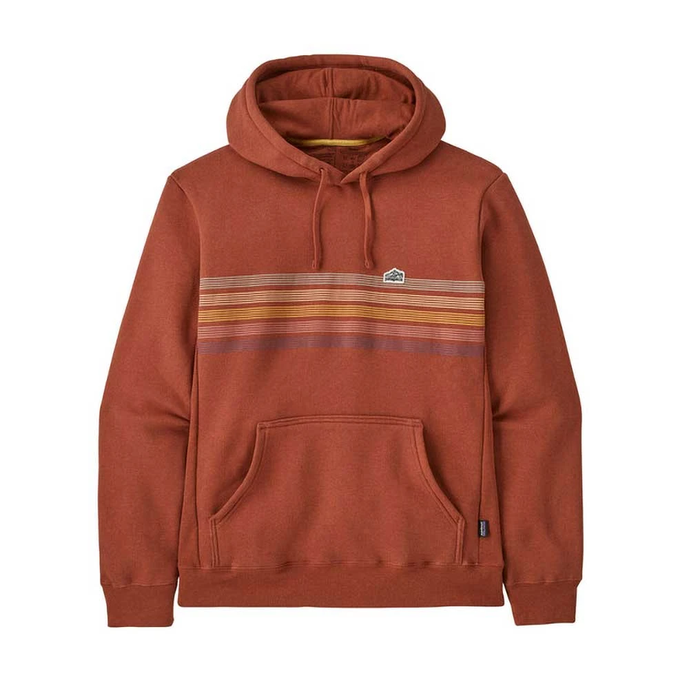 Patagonia Men's Line Logo Ridge Stripe Uprisal Hoody - Quartz Coral 3 Patagonia Men's Line Logo Ridge Stripe Uprisal Hoody - Quartz Coral