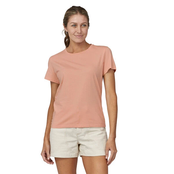 Patagonia Women's Regenerative Organic Certified Cotton Tee - Antique Pink 4 Patagonia Women's Regenerative Organic Certified Cotton Tee - Antique Pink - Image 2
