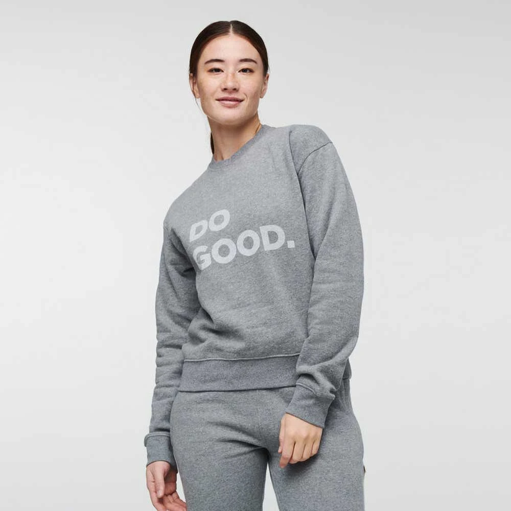 Cotopaxi Women's Do Good Crew Sweatshirt - Heather Grey 4 Cotopaxi Women's Do Good Crew Sweatshirt - Heather Grey - Image 2