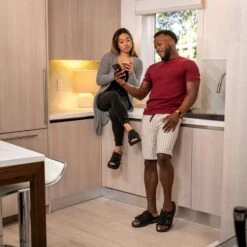 Women's KO-Z Slide Sandal - Black/Dark Grey- Regular (B) -Optimal Sportswear Store womens ko z slide black dark grey ls 1 800x 16c6478f 05f1 4343 8703 6ae9ad8a69ba