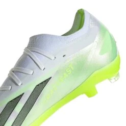 Unisex Adidas X CRAZYFAST.2 FG Soccer Shoe - White, Core Black, Lucid Lemon - Regular (D) -Optimal Sportswear Store zapatos adidas x crazyfast 2 firm ground boots hq4533 ftwwht cblack luclem 0000302546732 5